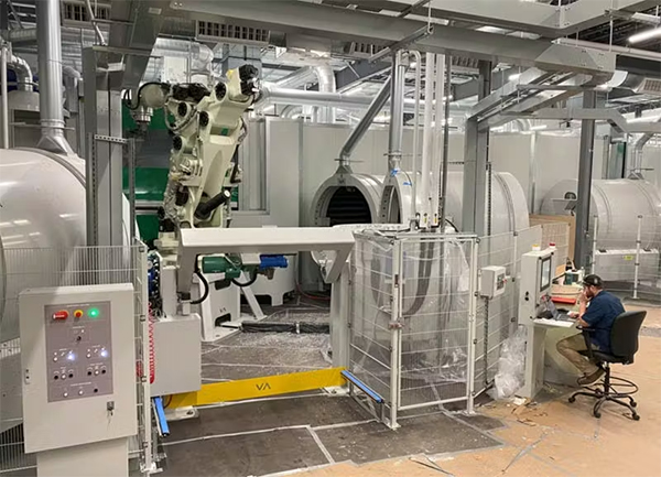 полностью автоматизированную линию для производства литьевых форм из песчано-полимерной смеси для литья металлов,