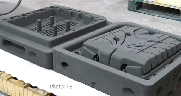 3D печатные песчаные формы компании TEI